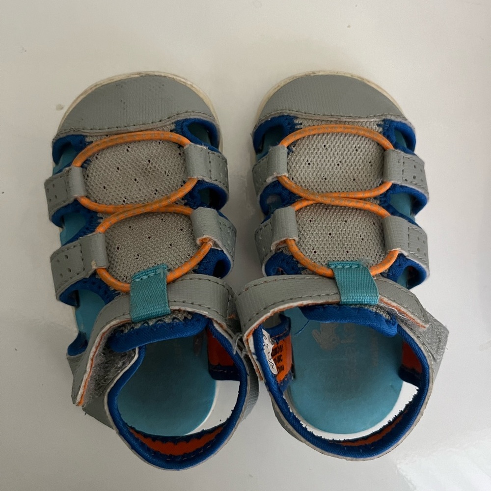 See Kai Run Gray and Blue Kids Shoes